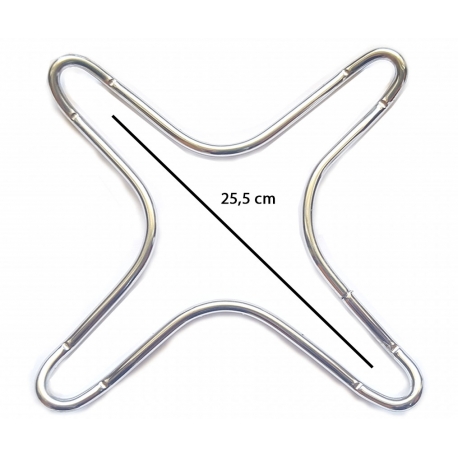 RIDUTTORE RIDUZIONE A CROCE INDUSTRIALE CROMATO 25cm