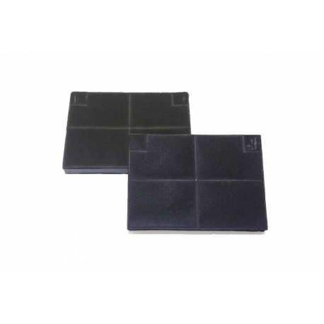 COPPIA 2 FILTRI PER CAPPA RETTANGOLARI CON CARBONI ATTIVI PER WHIRPOOL FABER ELECTROLUX