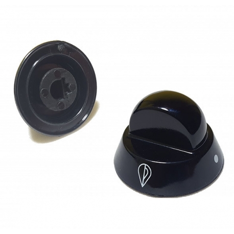 MANOPOLA DI ACCENSIONE NERA PER PIANO COTTURA CUCINA HOTPOINT ARISTON