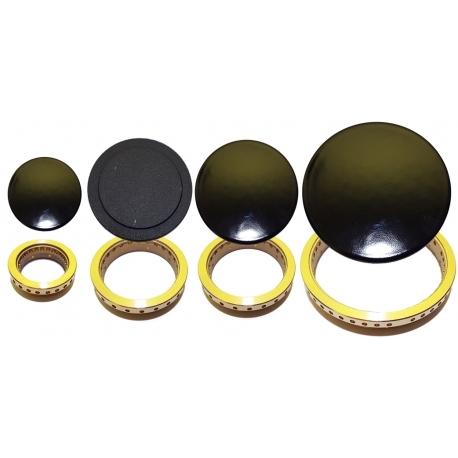 KIT PIATTELLI + ANELLI PER CUCINA PIANO COTTURA NARDI 4 FUOCHI