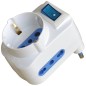 ADATTATORE ELETTRICO TRIPLA SPINA 16a 3 POSTI CON INTERRUTTORE BIPASSO