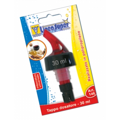 TAPPO DOSATORE 30 ML " DE LUCA " IMBOCCATURA UNIVERSALE