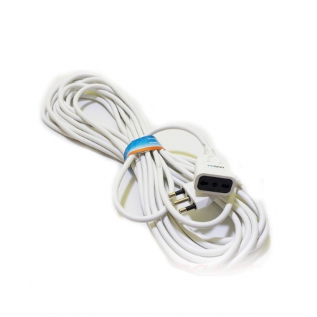 PROLUNGA ELETTRICA BIANCA DA 10 METRI SPINA 16A PRESA BIPASSO