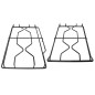 COPPIA DI GRIGLIE SMALTATE PER CUCINA HOTPOINT ARISTON INDESIT 4 FUOCHI COPPIA DI GRIGLIE SMALTATE PER CUCINA HOTPOINT ARISTON INDESIT 4 FUOCHI
