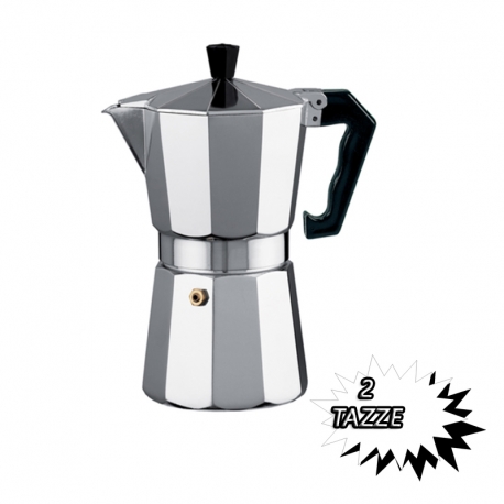 CAFFETTIERA CLASSICA IN ALLUMINIO 2 TAZZE