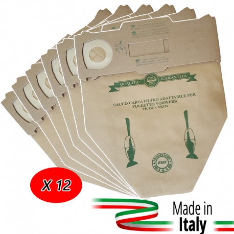 12 SACCHETTI MADE IN ITALY PER FOLLETTO VK 130 131