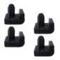 KIT 4 PEZZI GOMMINI ANTIGRAFFIO PER GRIGLIE PIANO COTTURA SMEG CANDY GLEM GAS