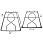 COPPIA DI GRIGLIE SMALTATE PER CUCINA HOTPOINT ARISTON INDESIT 4 FUOCHI COPPIA DI GRIGLIE SMALTATE PER CUCINA HOTPOINT ARISTON INDESIT 4 FUOCHI