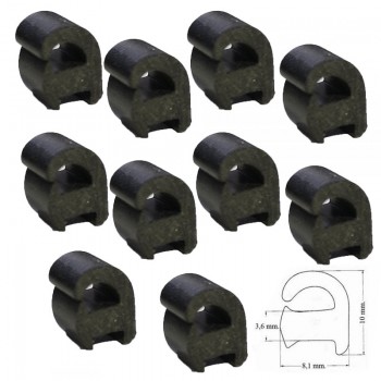 Kit 10 Gommini Antigraffio Griglie Smeg Hotpoint Ariston GP01