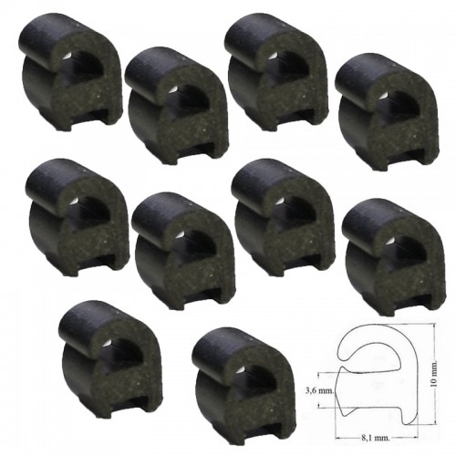 Kit 10 Gommini Antigraffio Griglie Smeg Hotpoint Ariston GP01