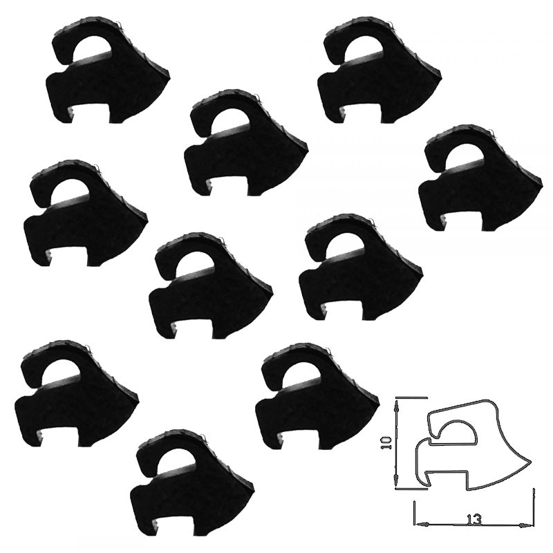 10PZ GOMMINI ANTIGRAFFIO PER GRIGLIE CUCINA HOTPOINT ARISTON INDESIT - GP05