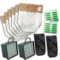 SACCHETTI MICROFIBRA FOLLETTO VK 130 VK 131 12PZ + 20 PROFUMI + 4 FILTRI VORWERK