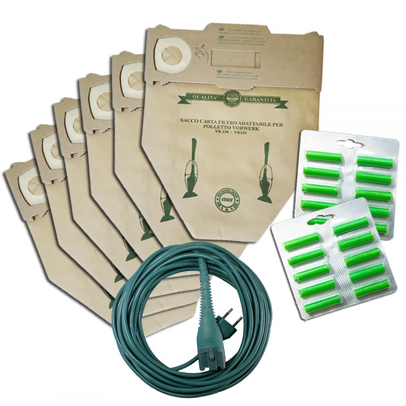 18 SACCHETTI + 20 PROFUMI + CAVO PER FOLLETTO VK 130 131
