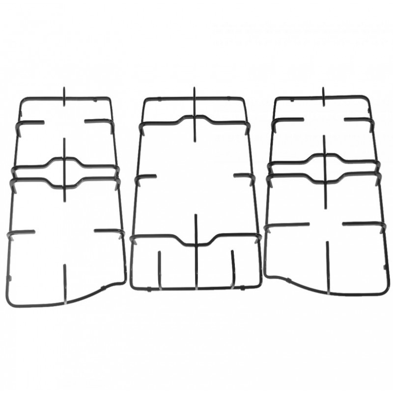 TRIS COMPLETO GRIGLIE SMALTATE NERE PER CUCINA FRANKE