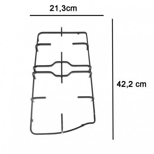 TRIS COMPLETO GRIGLIE SMALTATE NERE PER CUCINA FRANKE