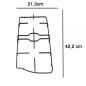 TRIS COMPLETO GRIGLIE SMALTATE NERE PER CUCINA FRANKE