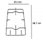TRIS COMPLETO GRIGLIE SMALTATE NERE PER CUCINA FRANKE