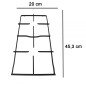 TRIS GRIGLIE SMALTATE NERE ORIGINALI CUCINA HOTPOINT ARISTON INDESIT