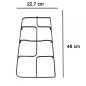 COPPIA DI GRIGLIE SMALTATE NERE PER CUCINA FITTING GRIGLIA GRG365
