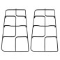 COPPIA DI GRIGLIE SMALTATE NERE PER CUCINA FITTING GRIGLIA GRG365
