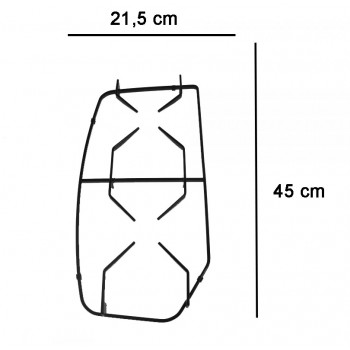 COPPIA DI GRIGLIE SMALTATE NERE PER PIANO COTTURA CUCINA NARDI 631/632