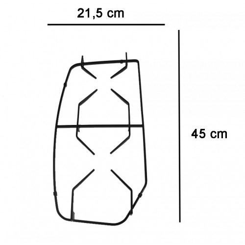 COPPIA DI GRIGLIE SMALTATE NERE PER PIANO COTTURA CUCINA NARDI 631/632