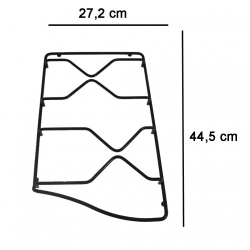 COPPIA DI GRIGLIE SMALTATE NERE PER PIANO CUCINA WHIRPOOL 136 137
