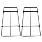 COPPIA DI GRIGLIE SMALTATE NERE PER CUCINA REX ELECTROLUX ZANUSSI 527