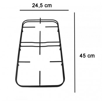 COPPIA DI GRIGLIE SMALTATE PER PIANO COTTURA CUCINA NARDI 240