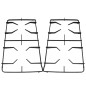 COPPIA DI GRIGLIE SMALTATE NERE PER PIANO COTTURA CUCINA SMEG 585