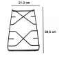 COPPIA DI GRIGLIE SMALTATE LUCIDE PER CUCINA HOTPOINT ARISTON INDESIT 386-387 COPPIA DI GRIGLIE SMALTATE LUCIDE PER CUCINA HOTPOINT ARISTON INDESIT 386-387