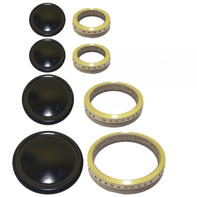 SPARTIFIAMMA PIATTELLI + ANELLI PER PIANO COTTURA CUCINA TECNOGAS