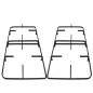 COPPIA DI GRIGLIE SMALTATE NERE PER CUCINA HOTPOINT ARISTON INDESIT 566