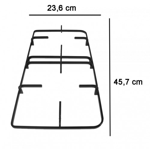 COPPIA DI GRIGLIE SMALTATE NERE PER CUCINA HOTPOINT ARISTON INDESIT 566
