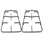 COPPIA DI GRIGLIE SMALTATE NERE PER CUCINA HOTPOINT ARISTON INDESIT 587