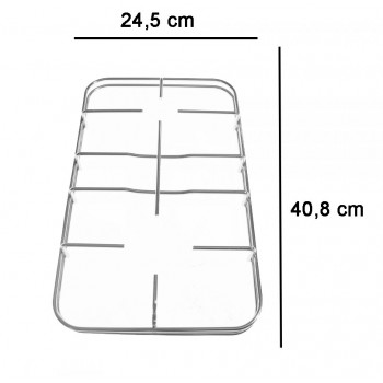 COPPIA DI GRIGLIE IN FILO CROMATO PER PIANO COTTURA CUCINA NARDI GRF419
