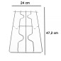 COPPIA DI GRIGLIE IN FILO CROMATO PER PIANO COTTURA CUCINA TECNOGAS GRF352 COPPIA DI GRIGLIE IN FILO CROMATO PER PIANO COTTURA CUCINA TECNOGAS GRF352
