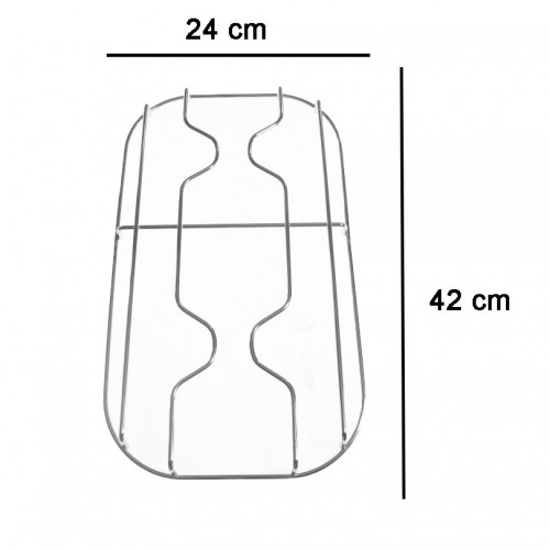 COPPIA DI GRIGLIE IN FILO CROMATO PER PIANO COTTURA CUCINA ILVE GRF102