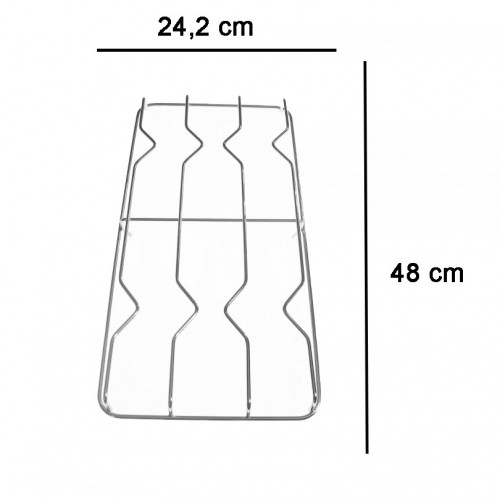 COPPIA DI GRIGLIE CROMATE PER CUCINA HOTPOINT ARISTON INDESIT GRF010