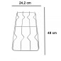 COPPIA DI GRIGLIE CROMATE PER CUCINA HOTPOINT ARISTON INDESIT GRF010
