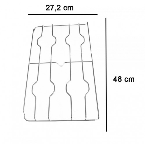 COPPIA DI GRIGLIE CROMATE PER PIANO COTTURA CUCINA ELBA GRF 377-378