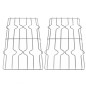 COPPIA DI GRIGLIE CROMATE PER CUCINA HOTPOINT ARISTON GRF385