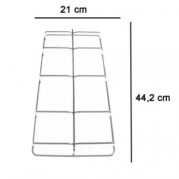 COPPIA DI GRIGLIE CROMATE PER PIANO COTTURA CUCINA STAR GRF275