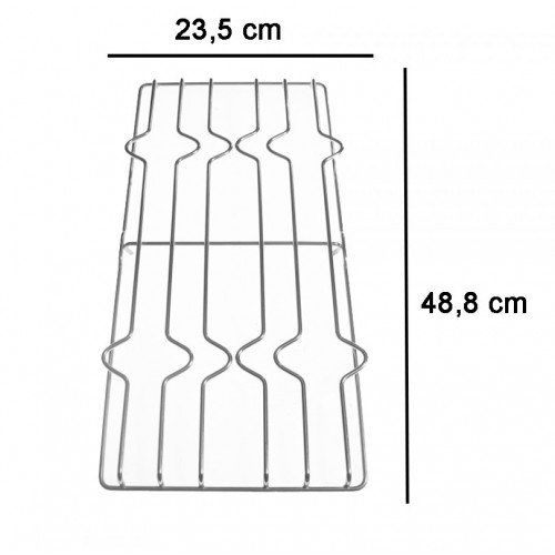 COPPIA DI GRIGLIE CROMATE PER CUCINA HOTPOINT ARISTON INDESIT GRF218