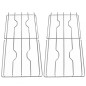 COPPIA DI GRIGLIE CROMATE PER PIANO COTTURA CUCINA SMALVIC GRF327 COPPIA DI GRIGLIE CROMATE PER PIANO COTTURA CUCINA SMALVIC GRF327