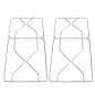 COPPIA DI GRIGLIE IN FILO CROMATO PER CUCINA FRATELLI ONOFRI GRF089 COPPIA DI GRIGLIE IN FILO CROMATO PER CUCINA FRATELLI ONOFRI GRF089