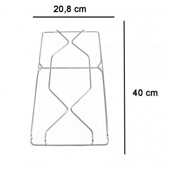 COPPIA DI GRIGLIE IN FILO CROMATO PER CUCINA FRATELLI ONOFRI GRF089