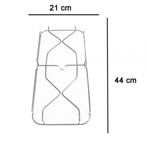 COPPIA DI GRIGLIE CROMATE PER CUCINA FRATELLI ONOFRI GRF087