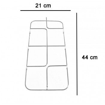 COPPIA DI GRIGLIE CROMATE PER CUCINA FRATELLI ONOFRI GRF428