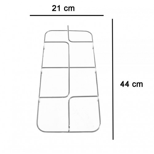 COPPIA DI GRIGLIE CROMATE PER CUCINA FRATELLI ONOFRI GRF428